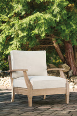 Best Furniture Outlet - Ashley Furniture - Carter Hall Outdoor - Sofa with Cushion / Beige - P601-838