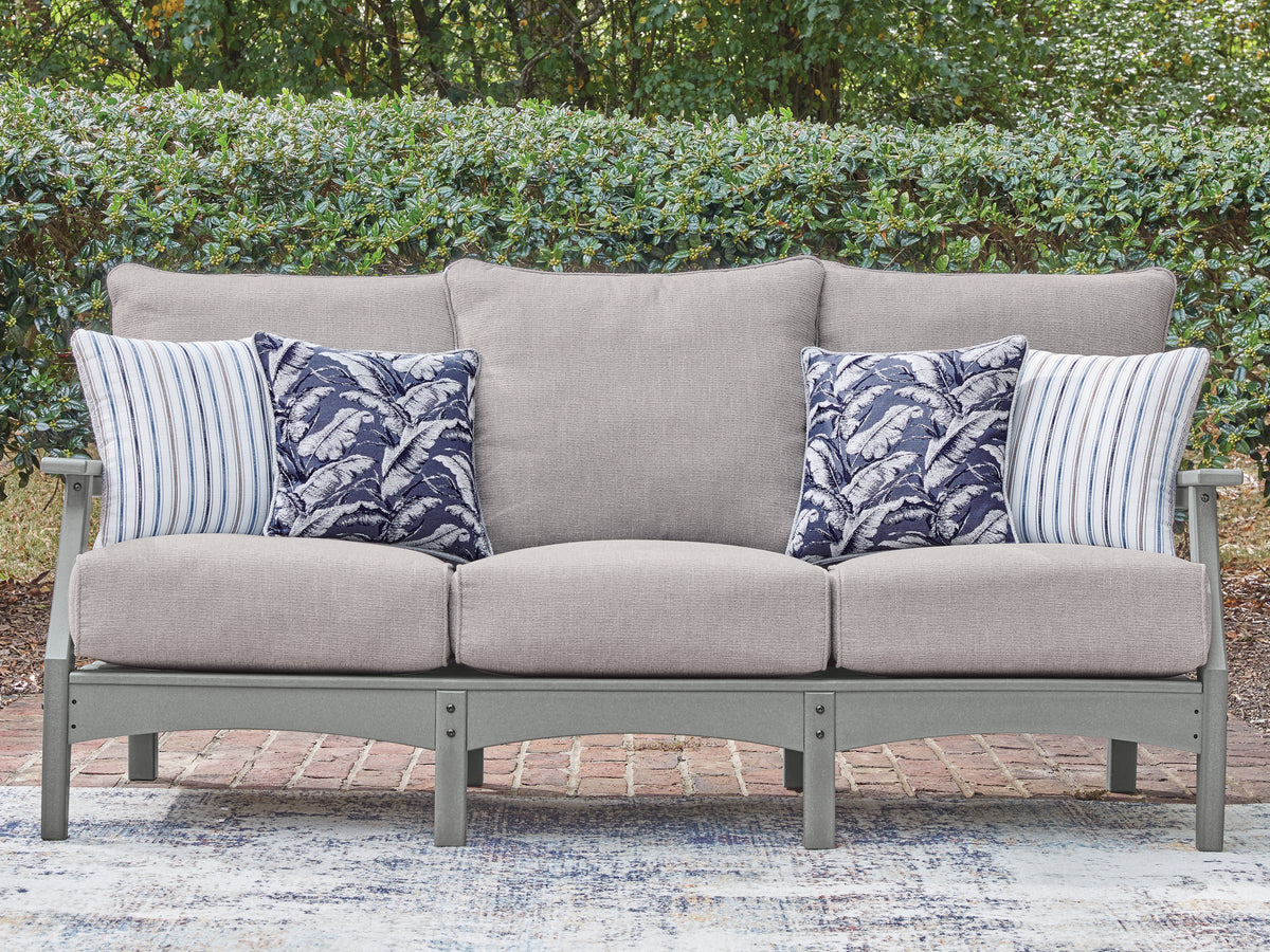 Best Furniture Outlet - Ashley Furniture - Cove Beach Outdoor - Sofa with Cushion - PCP803-838
