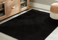 Best Furniture Outlet - Ashley Furniture - Anaben Rug - 5' x 7' Washable Rug / Black - R406312
