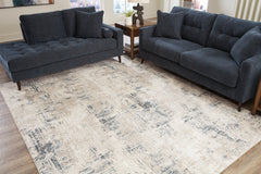 Best Furniture Outlet - Ashley Furniture - Gentor Rug - 5' x 7' Rug / Blue/Ivory - R406522