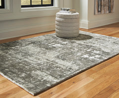 Best Furniture Outlet - Ashley Furniture - Valmontic Rug - 5' x 7' Rug / Gray - R406922