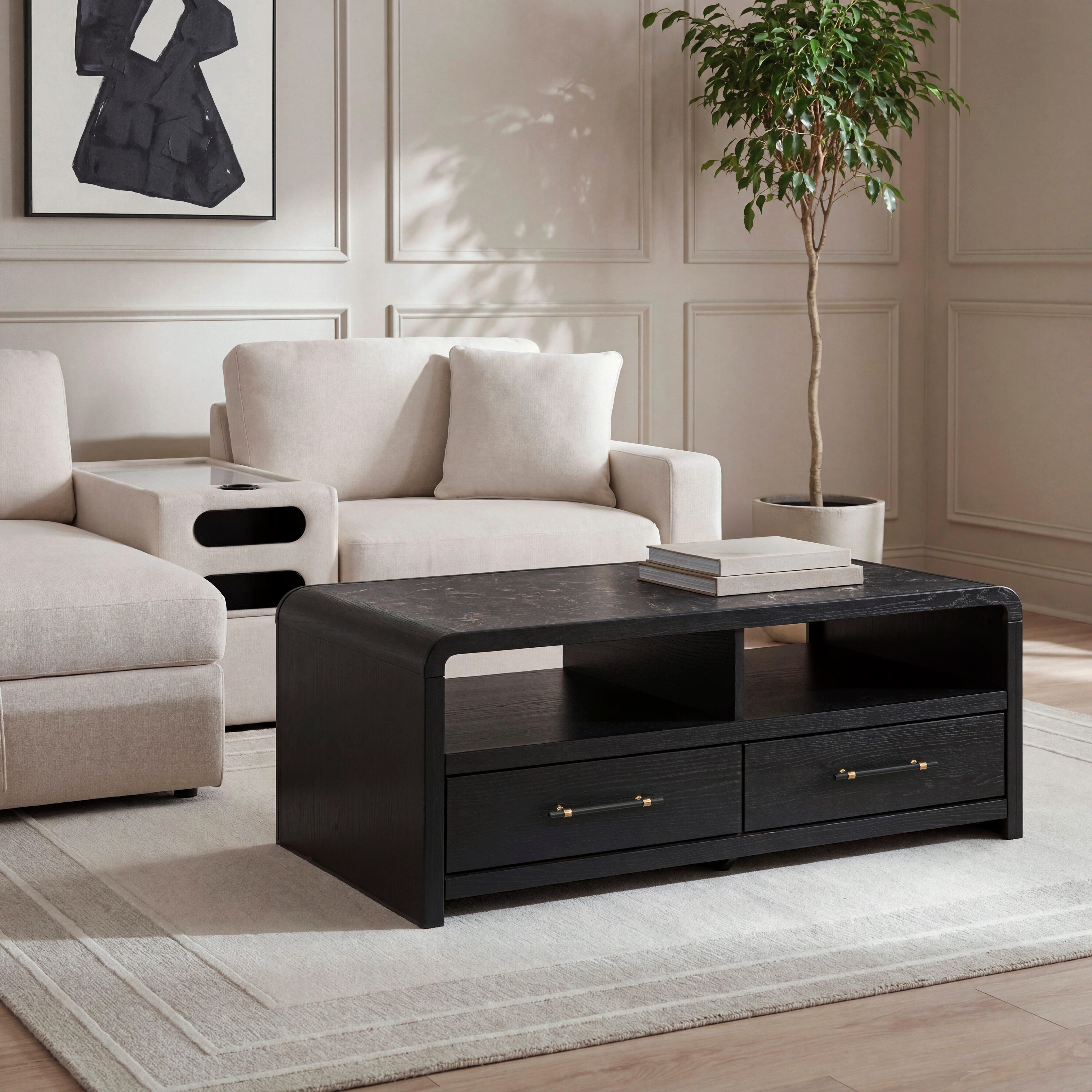 Best Furniture Outlet - Ashley Furniture - Clanden Coffee Table - Rectangular Cocktail Table - T1540-1