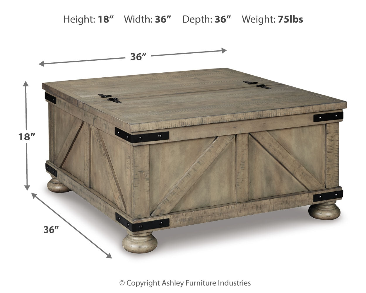 Aldwin Coffee Table With Storage