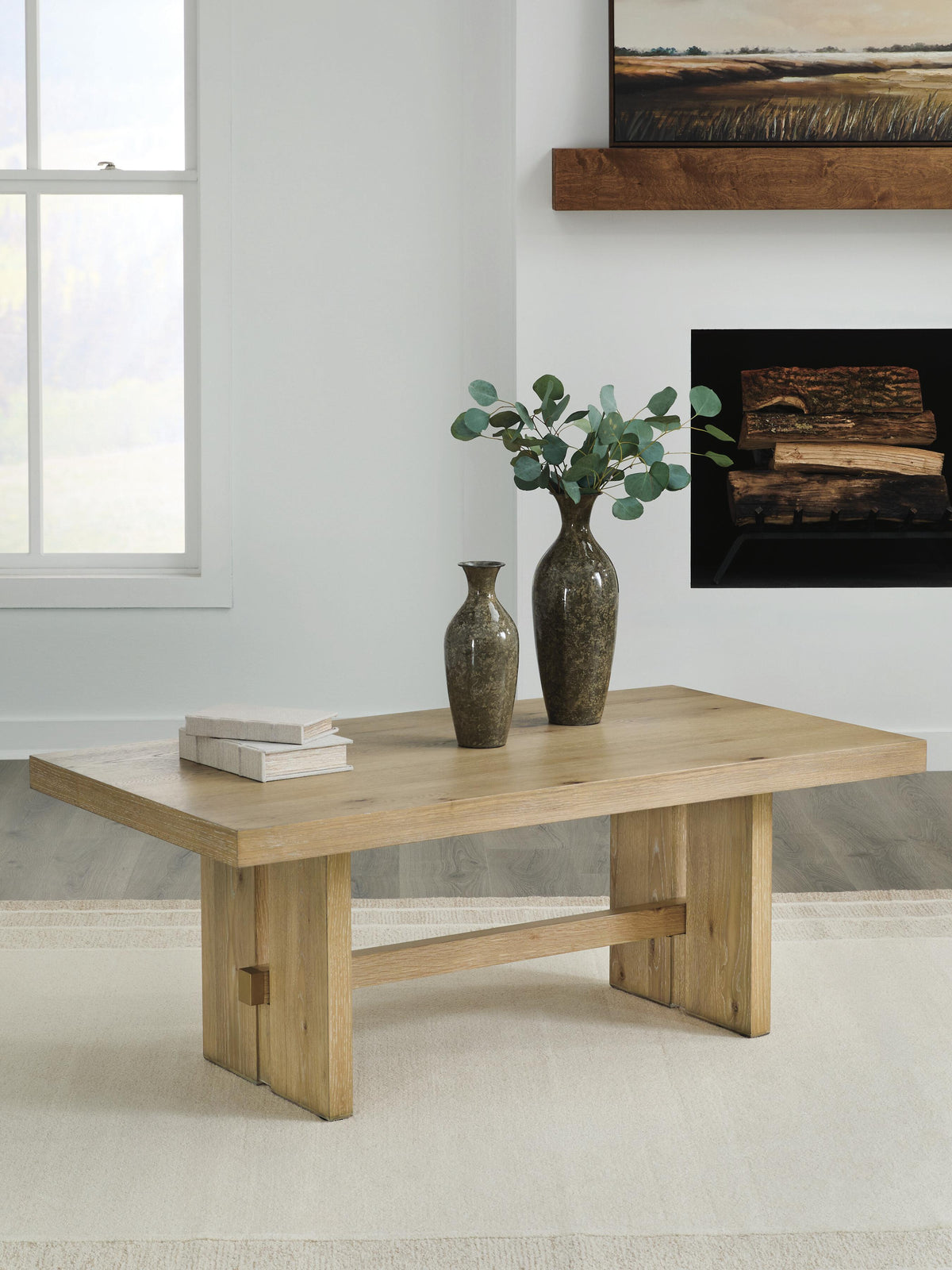 Best Furniture Outlet - Ashley Furniture - Crendlin Coffee Table - Rectangular Cocktail Table - T537-1
