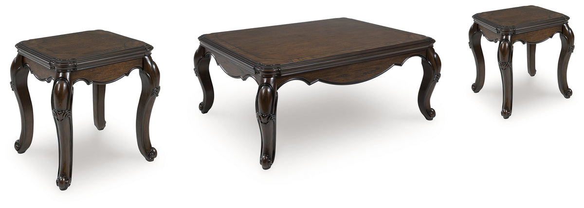 Best Furniture Outlet - Ashley Furniture - Maylee Coffee Table and 2 Ends - Coffee Table and 2 Ends - T617T1