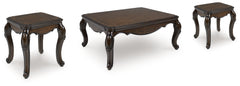 Best Furniture Outlet - Ashley Furniture - Maylee Coffee Table and 2 Ends - Coffee Table and 2 Ends - T617T1