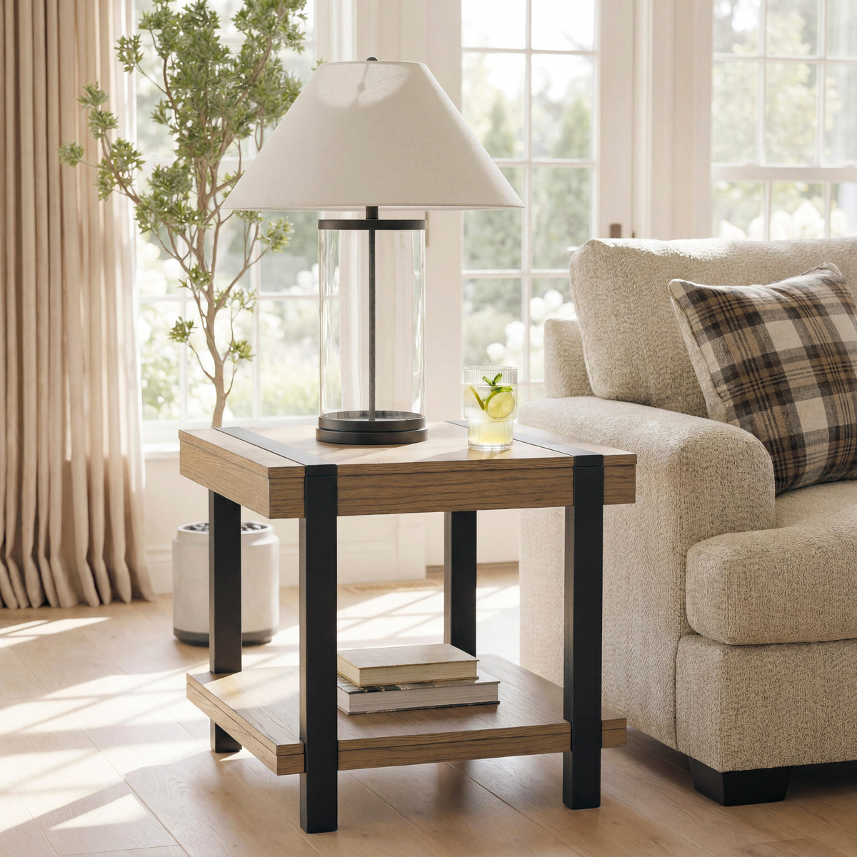 Best Furniture Outlet - Ashley Furniture - Jorannti End Table - Square End Table - T631-2