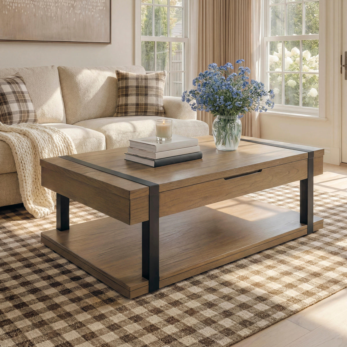Best Furniture Outlet - Ashley Furniture - Jorannti Lift-Top Coffee Table - Rect Lift Top Cocktail Table - T631-9