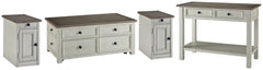 Bolanburg Coffee Table and 2 Chairside End Tables with Console