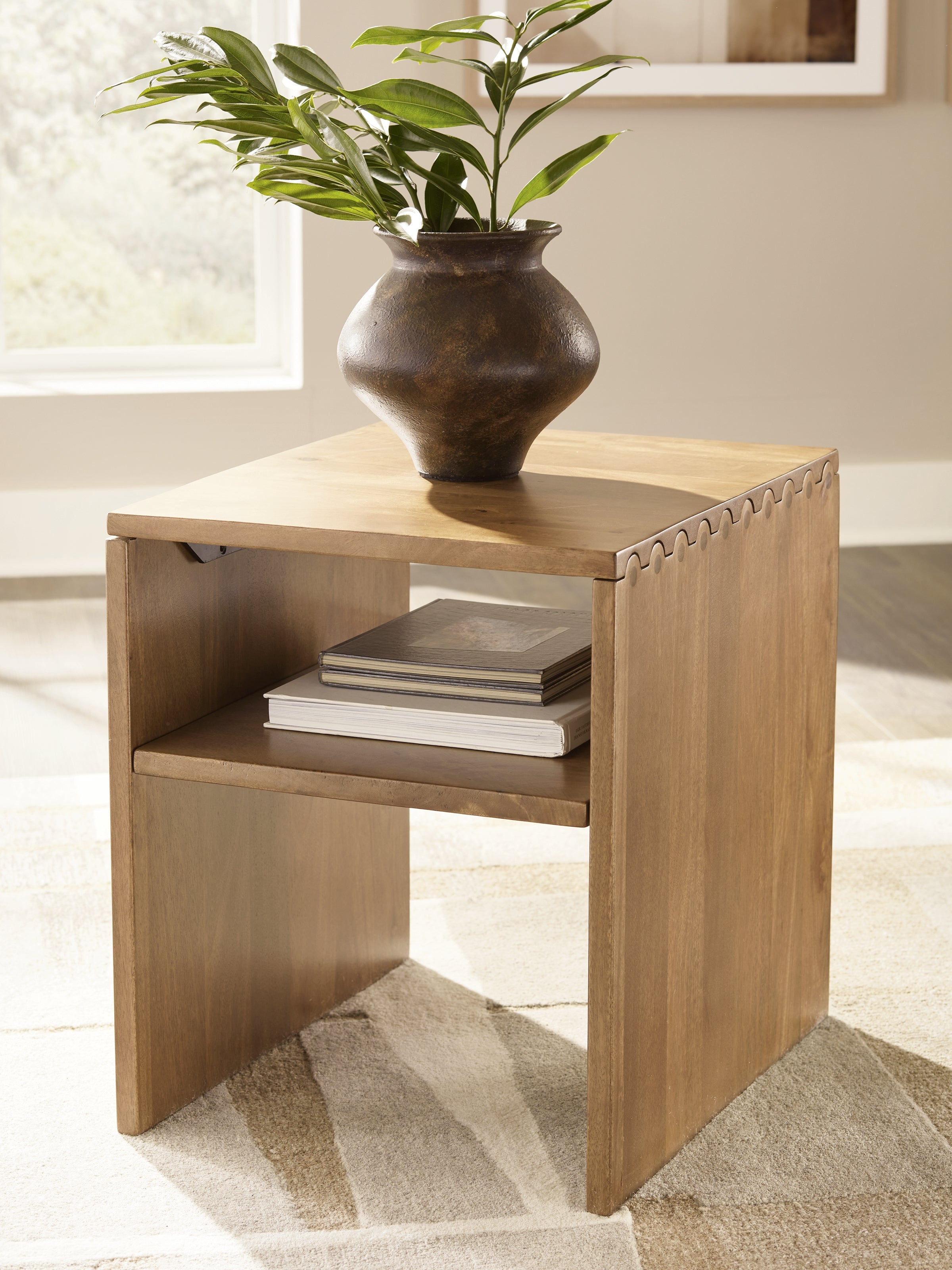 Best Furniture Outlet - Ashley Furniture - Ella Grove End Table - Rectangular End Table - T639-3