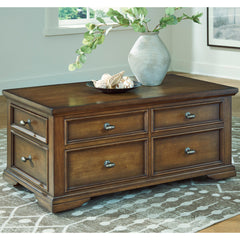 Best Furniture Outlet - Ashley Furniture - Channley Lift-Top Coffee Table - Lift Top Cocktail Table - T649-20