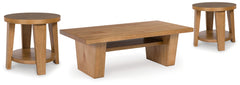 Best Furniture Outlet - Ashley Furniture - Kristiland Coffee Table and 2 End Tables - Coffee Table and 2 End Tables - T674T1