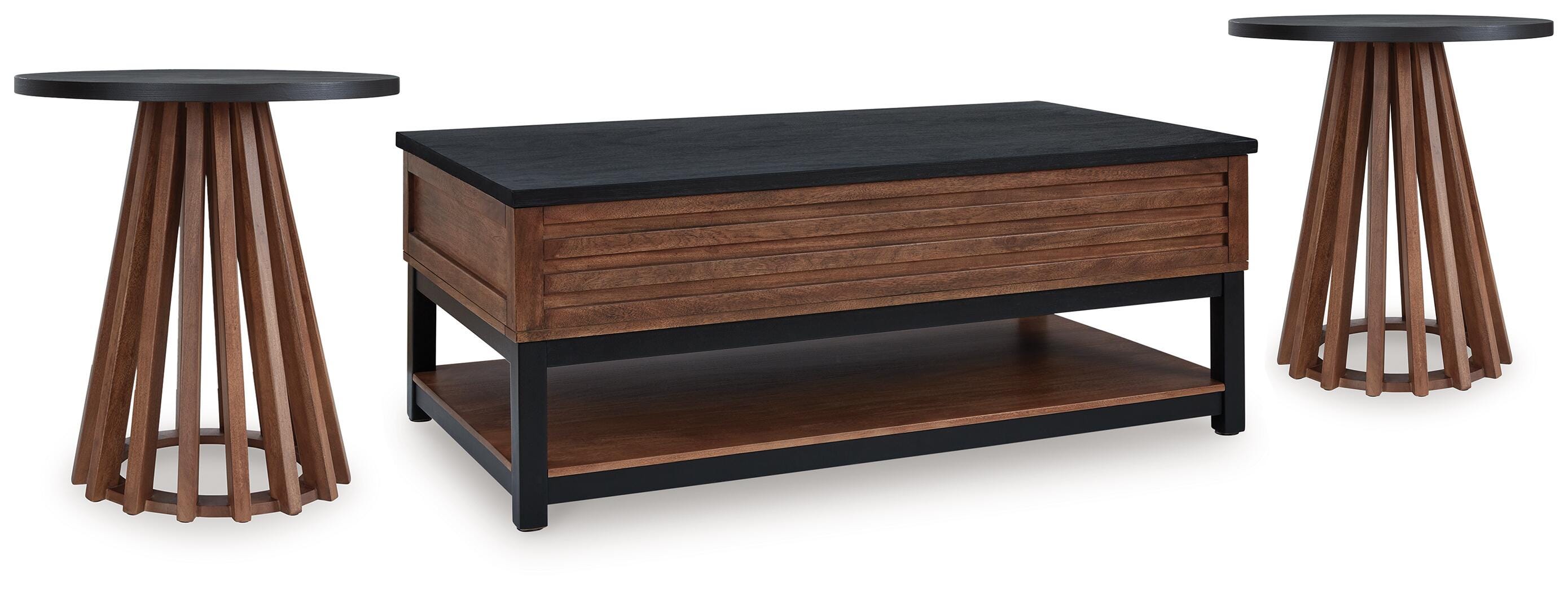 Best Furniture Outlet - Ashley Furniture - Kallari Coffee Table and 2 Ends - Coffee Table and 2 Ends - T737T1