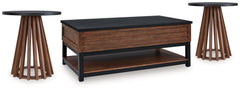 Best Furniture Outlet - Ashley Furniture - Kallari Coffee Table and 2 Ends - Coffee Table and 2 Ends - T737T1