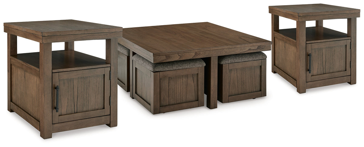 Best Furniture Outlet - Ashley Furniture - Boardernest Coffee Table and 2 End Tables - Coffee Table and 2 End Tables - T738T1