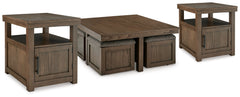Best Furniture Outlet - Ashley Furniture - Boardernest Coffee Table and 2 End Tables - Coffee Table and 2 End Tables - T738T1
