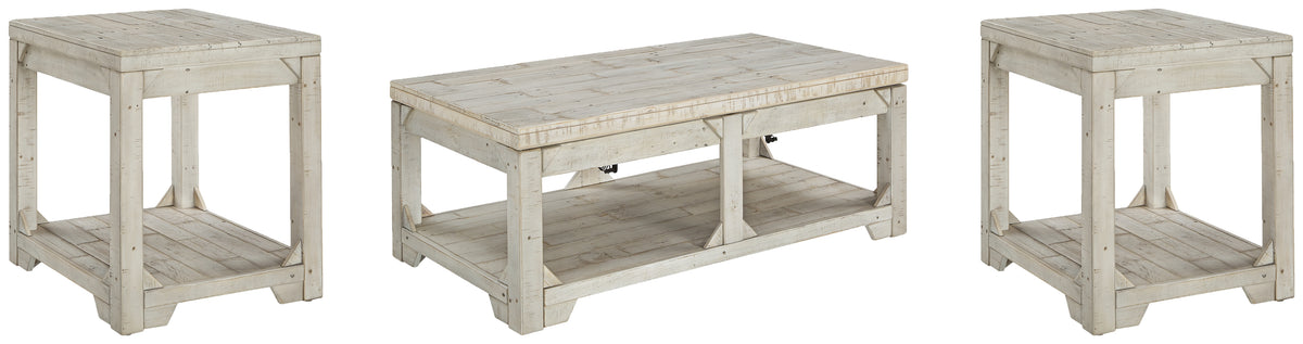 Best Furniture Outlet - Ashley Furniture - Fregine Coffee Table and 2 End Tables - Coffee Table and 2 End Tables - T755T1