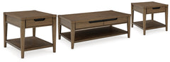 Best Furniture Outlet - Ashley Furniture - Roanhowe Coffee Table and 2 End Tables - Coffee Table and 2 End Tables - T769T1