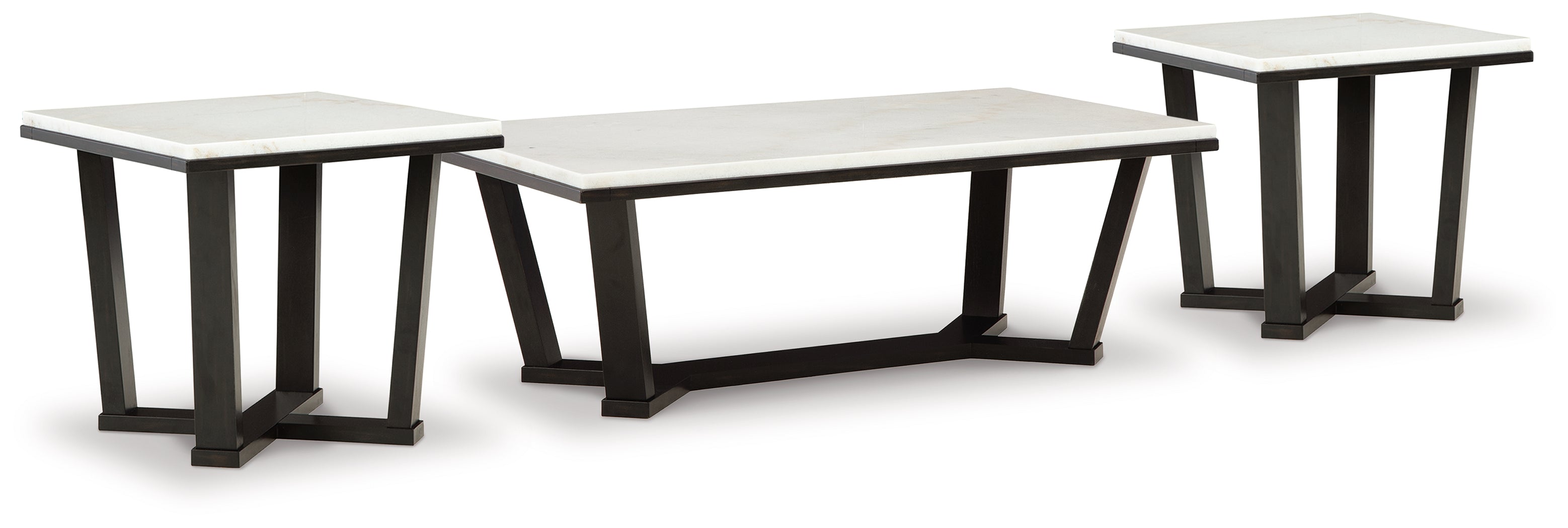 Best Furniture Outlet - Ashley Furniture - Fostead Coffee Table and 2 Ends - Coffee Table and 2 Ends - T770T1