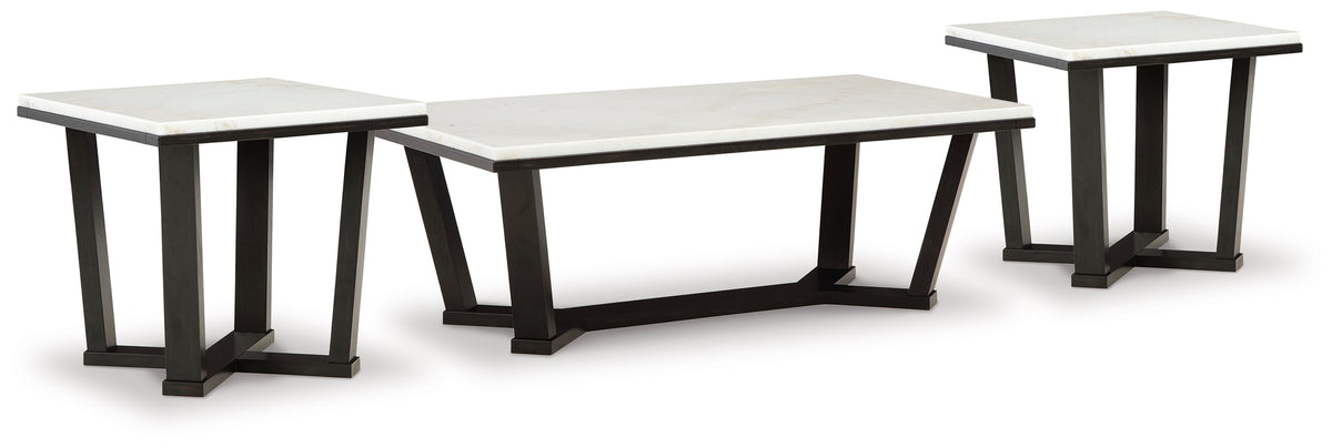 Best Furniture Outlet - Ashley Furniture - Fostead Coffee Table and 2 Ends - Coffee Table and 2 Ends - T770T1