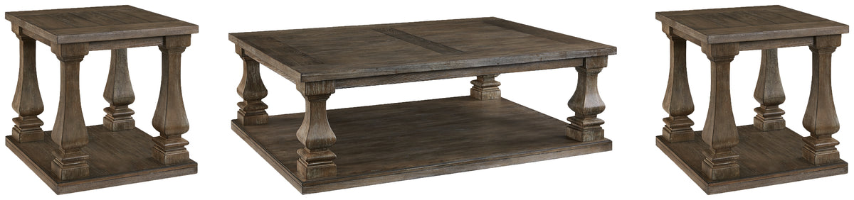 Best Furniture Outlet - Ashley Furniture - Johnelle Coffee Table and 2 End Tables - Coffee Table and 2 End Tables - T776T1