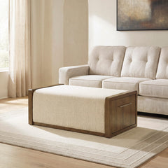 Best Furniture Outlet - Ashley Furniture - Marxmore Upholstered Ottoman with Storage - UPH Ottoman with Storage - T983-20