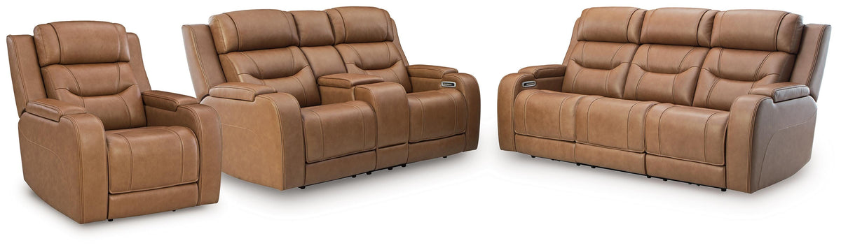 Best Furniture Outlet - Ashley Furniture - Knightington Power Reclining Sofa, Loveseat and Recliner - Power Reclining Sofa, Loveseat and Recliner - PCU11600U2