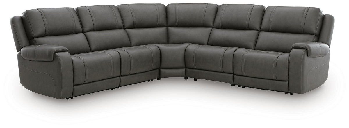 Best Furniture Outlet - Ashley Furniture - 5Z - Pittson Sectional - 5-Piece Power Reclining Sectional - PCU12600S6