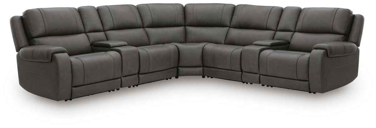 Best Furniture Outlet - Ashley Furniture - 5Z - Pittson Sectional - 7-Piece Power Reclining Sectional - PCU12600S7