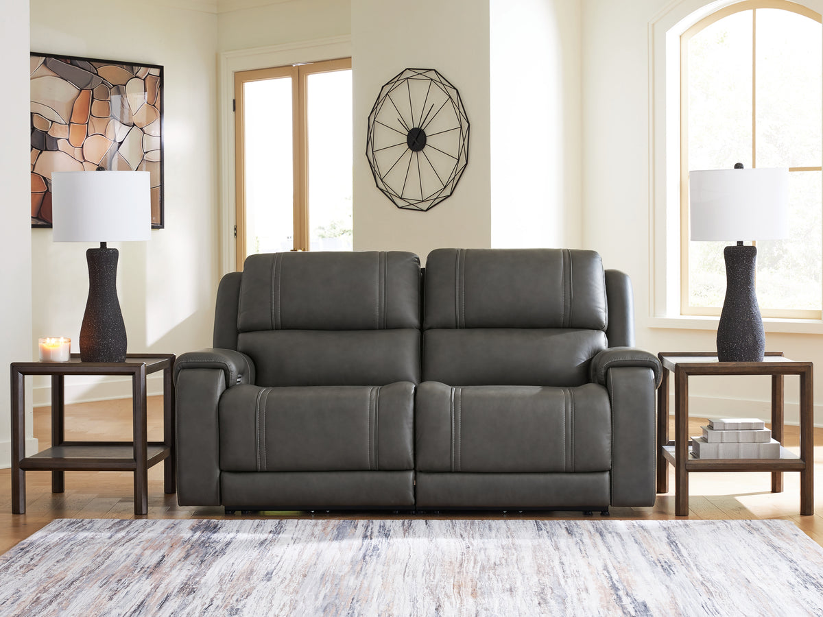 Best Furniture Outlet - Ashley Furniture - 5Z - Pittson Sectional - 2-Piece Power Reclining Sectional Loveseat - PCU12600S1
