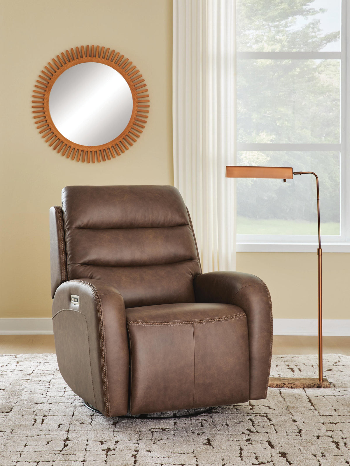 Best Furniture Outlet - Ashley Furniture - Motion-Max Living Room - Swivel Glider Power Recliner - PCU1550195