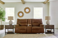Best Furniture Outlet - Ashley Furniture - Francesca Living Room - 2 Seat PWR REC Sofa ADJ HDREST / Auburn - U2570547