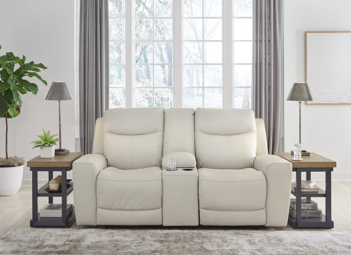 Best Furniture Outlet - Ashley Furniture - Mindanao Living Room - PWR REC Sofa with ADJ Headrest / Steel - U5950415