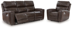 Crossplex Power Reclining Sofa and Power Recliner