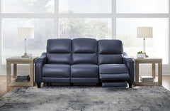 Best Furniture Outlet - Ashley Furniture - Mercomatic Living Room - PWR REC Sofa with ADJ Headrest / Ocean - U7531115