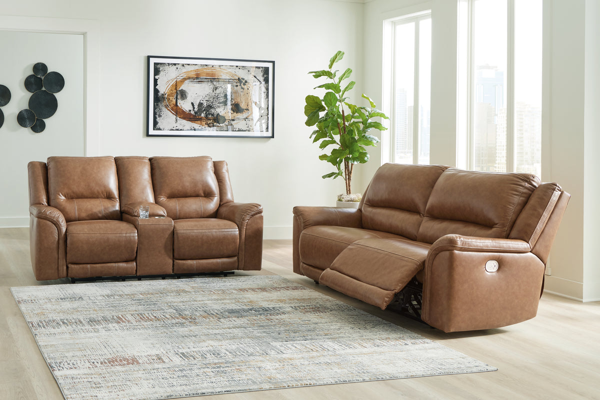 Best Furniture Outlet - Ashley Furniture - Trasimeno Power Reclining Sofa and Loveseat - Power Reclining Sofa and Loveseat - U82815U1