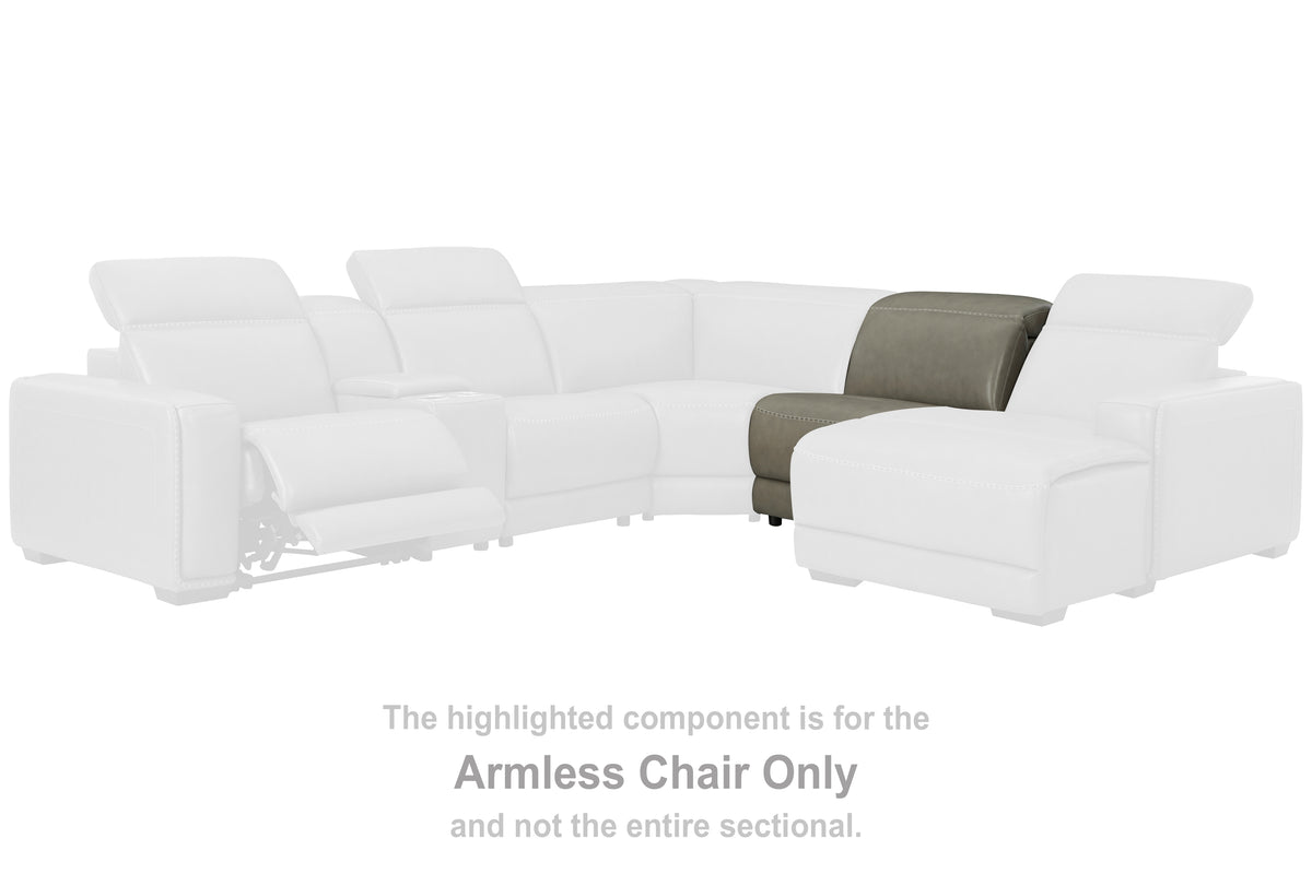 Best Furniture Outlet - Ashley Furniture - Correze Sectional - 3-Piece Power Reclining Sectional with Chaise / Gray - U94202S11
