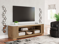 Best Furniture Outlet - Ashley Furniture - Camdill 80" TV Stand - 80" / Light Brown - W808-68